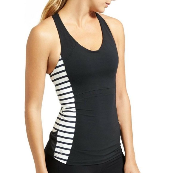 Athleta Tops - Athleta Stripe Ace Racer Tank Top size S